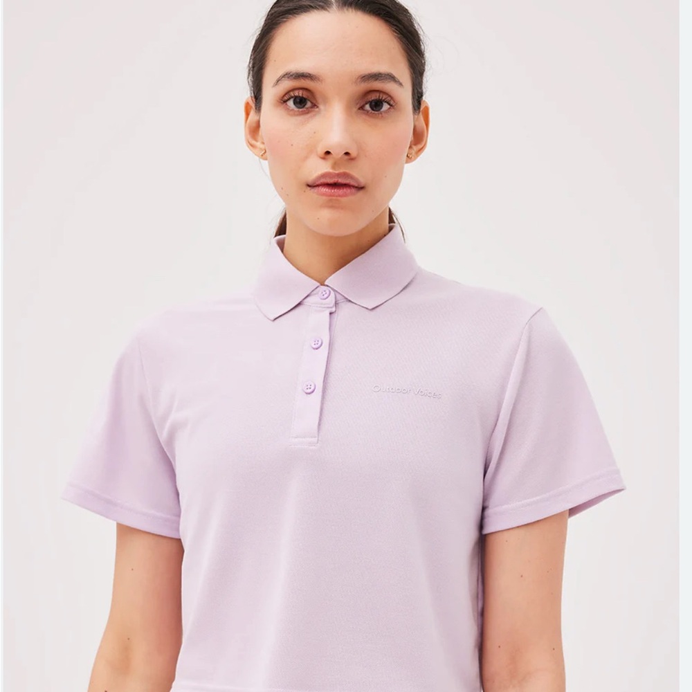 Outdoor Voices Lavender Polo Shirt